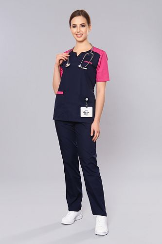 Doctorbig / Костюм хирургический женский (короткий рукав, ТС) арт. 4-60-01-1